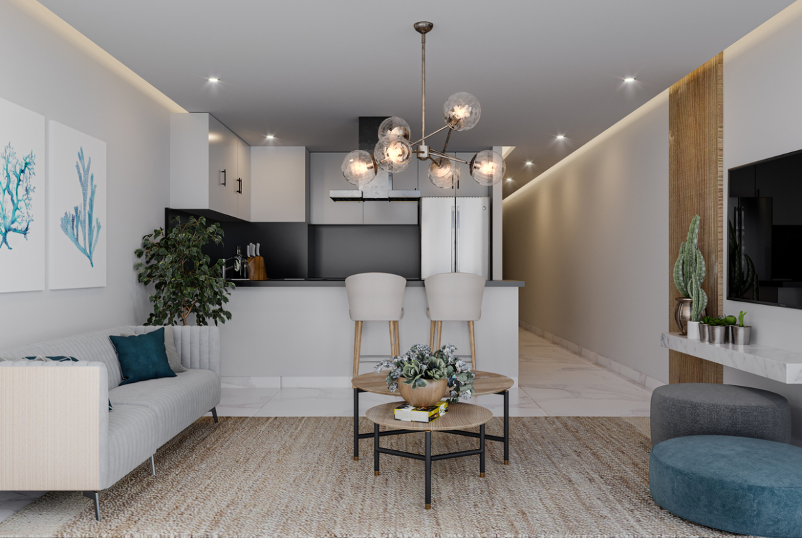 Proyecto de Apartamentos en Cana Bay- Punta Cana con Club de Playa Privada