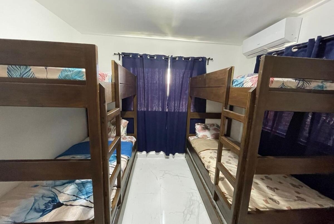Villa Amueblada en Bávaro – Punta Cana de 2 Habs Cupo para hasta 6 personas