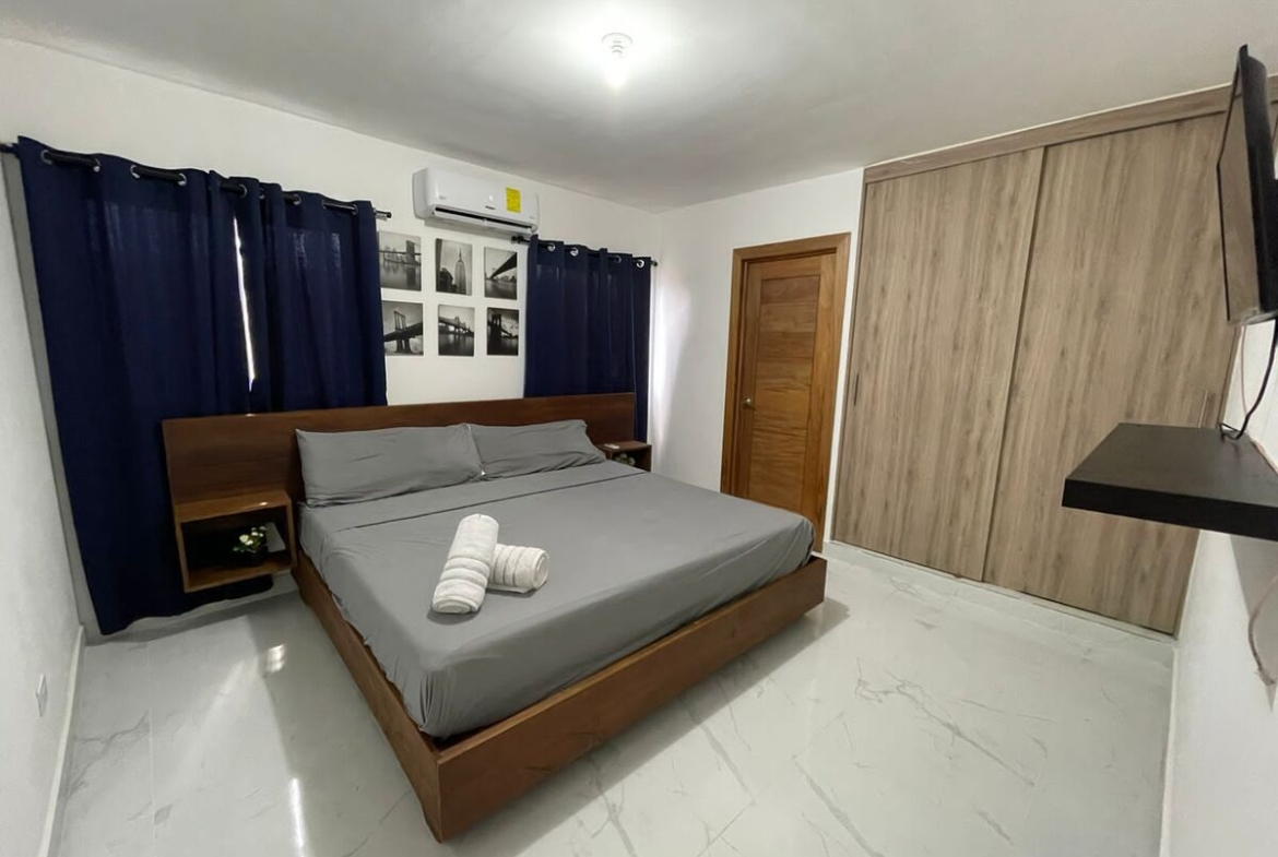 Villa Amueblada en Bávaro – Punta Cana de 2 Habs Cupo para hasta 6 personas