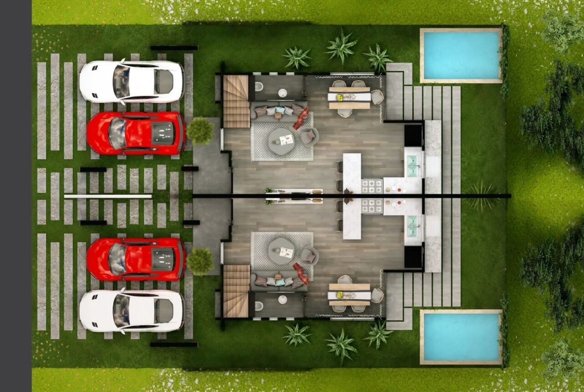 Proyecto de Casas con Piscina Incluida en Los Corales Bávaro