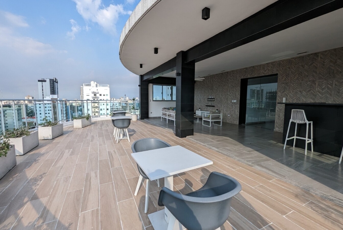 Apartamento Amueblado en Piantini en Alquiler