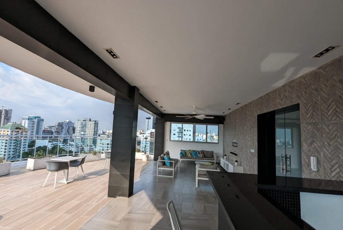 Apartamento Amueblado en Piantini en Alquiler