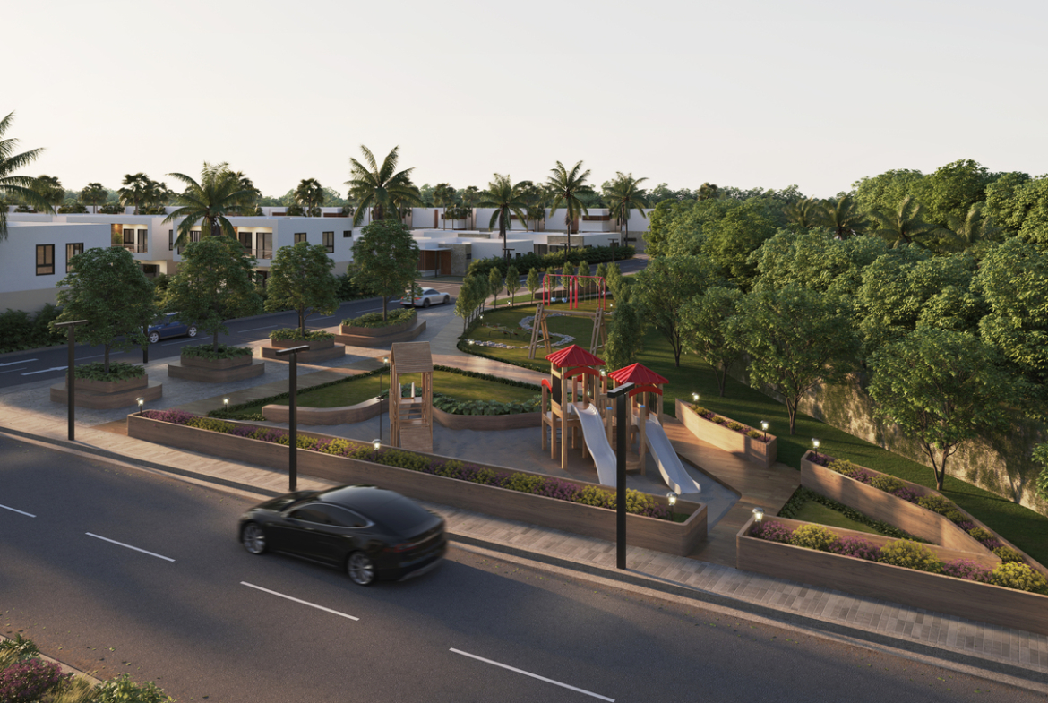Proyecto de Villas en  la Nueva Circunvalación de Bávaro con Piscina