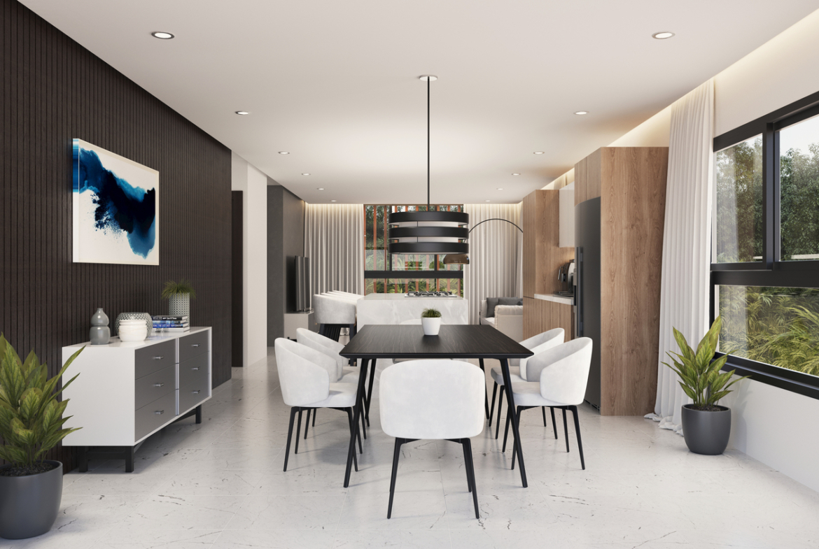 Proyecto de Villas en  la Nueva Circunvalación de Bávaro con Piscina