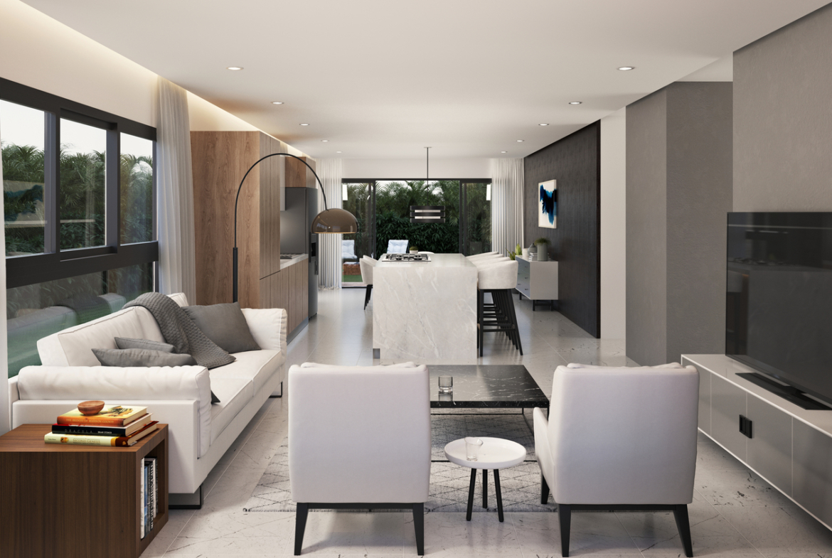 Proyecto de Villas Alto Mar Residences en  la Nueva Circunvalación de Bávaro