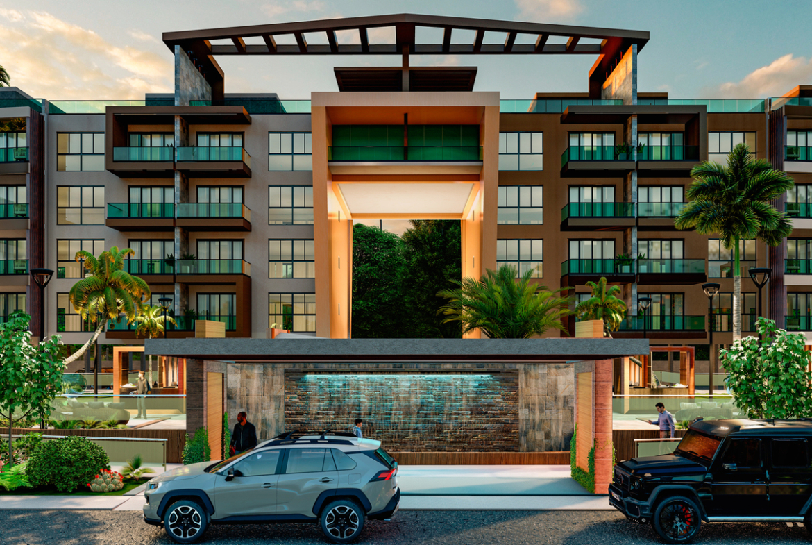 Proyecto de Apartamentos The Garden Downtown Punta Cana