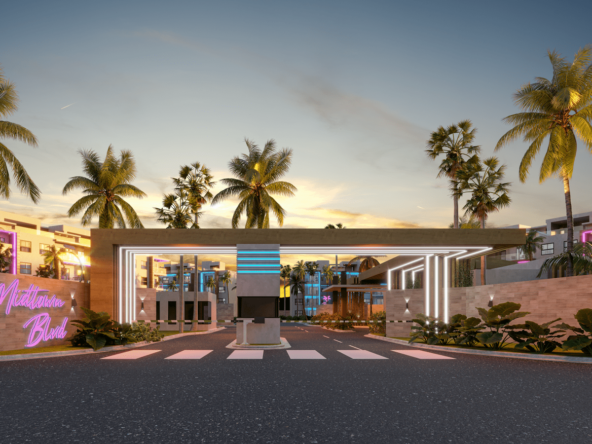 Proyecto de apartamentos estilo retro downtown punta cana