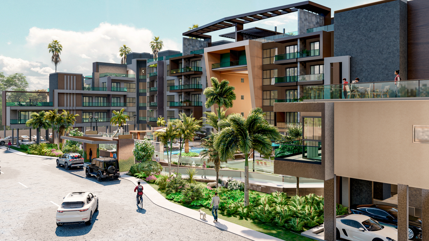 Proyecto de Apartamentos The Garden Downtown Punta Cana