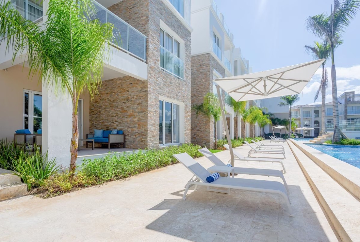    Apartamento en Cana Pearl a 1 Minuto de Club de Playa