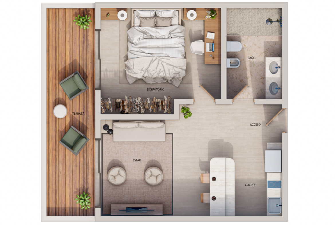 Proyecto de Apartamentos Amueblado en Dominicus Bayahibe