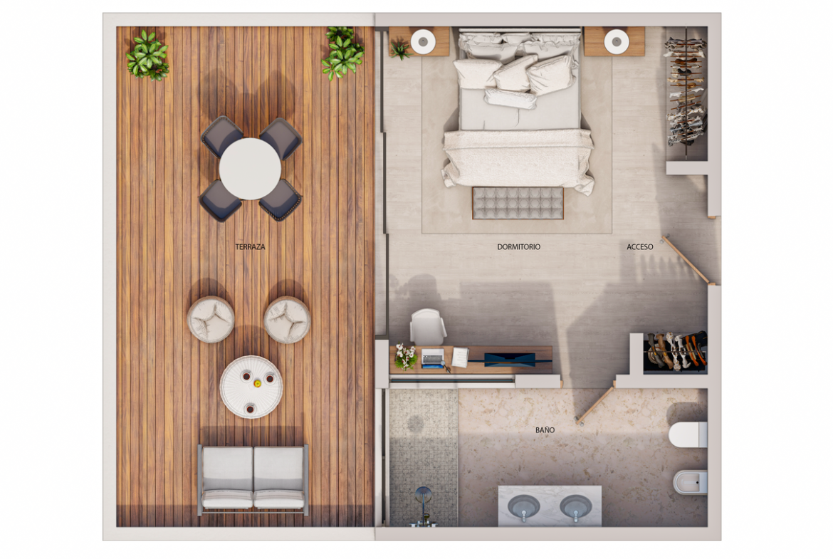Proyecto de Apartamentos Amueblado en Dominicus Bayahibe