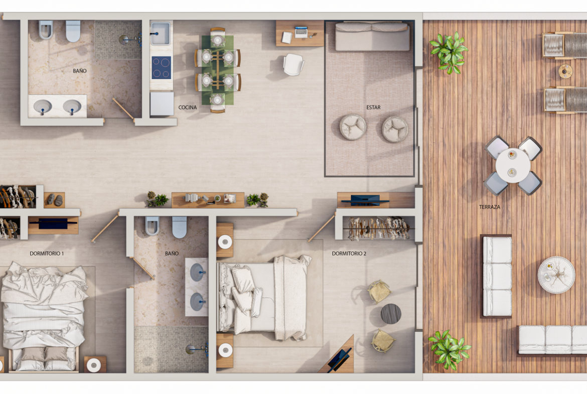 Proyecto de Apartamentos Amueblado en Dominicus Bayahibe