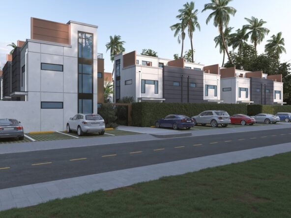SUNSET Townhouses Minimalistas Residencial Bávaro-Punta Cana