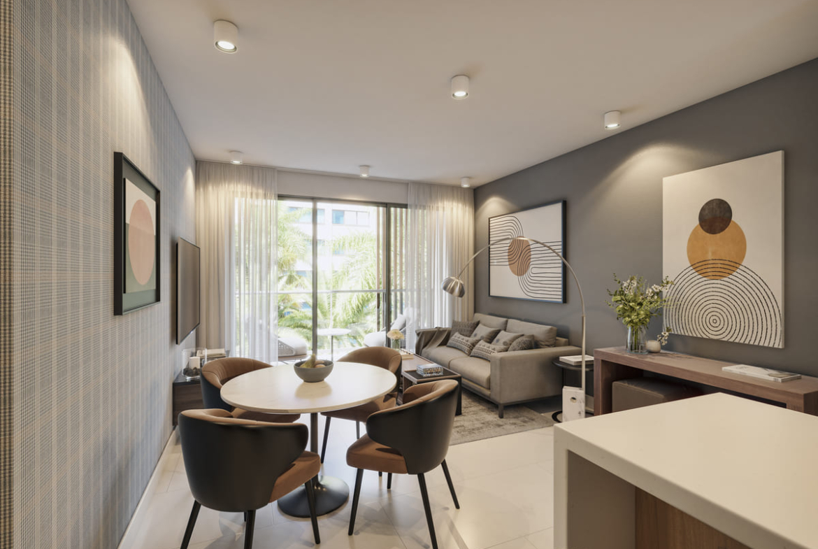 Proyecto de Apartamentos 1 Hab + Studio Punta Cana