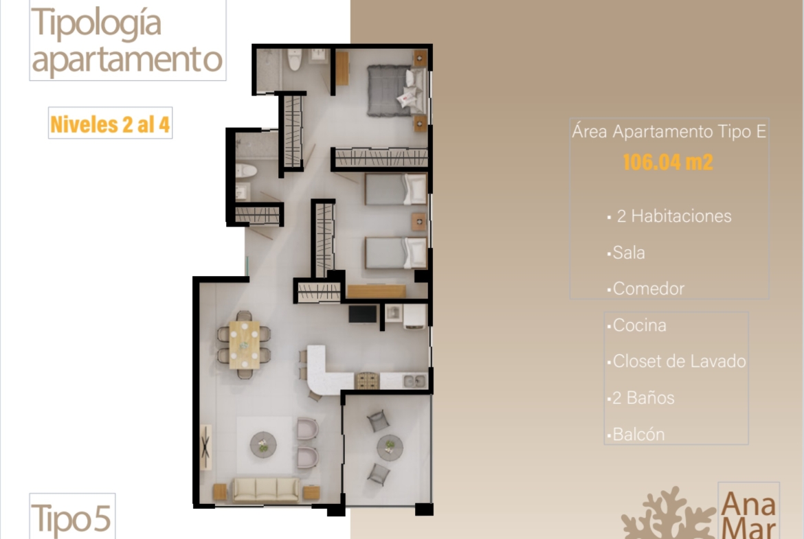 Ana Mar Residence; A 300 Metros de La Playa en Juan Dolio