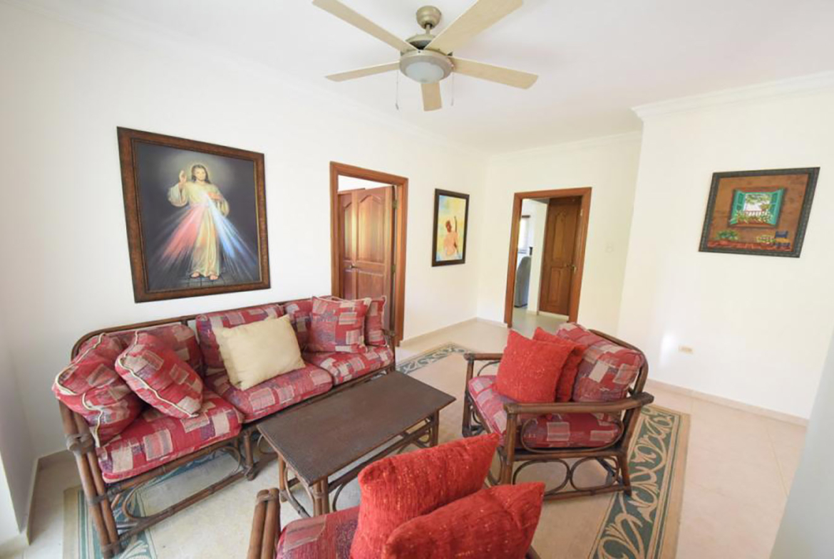 Villa Amueblada con Piscina Metro Country Club en Juan Dolio